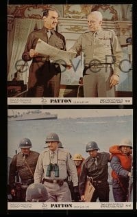 5x113 PATTON 4 color 8x10 stills '70 George C. Scott as legendary World War II general!