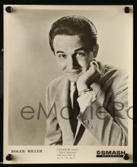 5x977 ROGER MILLER 2 8x10 music publicity stills '50s great close-up and playing the drums!
