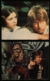 5x053 STAR WARS 8 color deluxe 8x10 stills '77 George Lucas classic epic, Luke, Leia, Han, Vader!