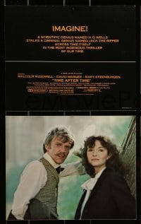 5x098 TIME AFTER TIME 5 8x10 mini LCs '79 Malcolm McDowell as H.G. Wells, Mary Steenburgen!
