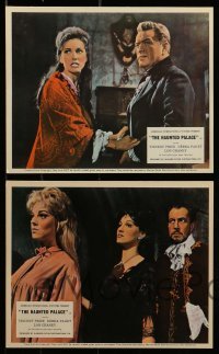 5x033 HAUNTED PALACE 8 color English FOH LCs '66 Vincent Price, Lon Chaney, Edgar Allan Poe