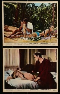 5x072 THUNDERBALL 7 color English FOH LCs '65 all great scenes of Sean Connery as James Bond 007!