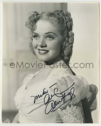 5y289 ALICE FAYE signed 7.75x9.5 still '30s great smiling portrait of the beautiful blonde star!