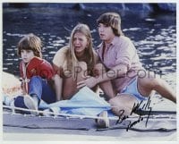 5y596 BEN MARLEY signed color 8x10 REPRO still '90s scared c/u on the right as Patrick from Jaws 2!