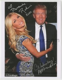 5y266 BRANDE RODERICK signed color 8.5x11 still '00s the former Playboy Playmate with Donald Trump!