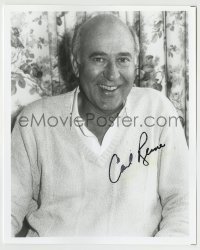 5y740 CARL REINER signed 8x10 REPRO still '90s great smiling portrait of the actor/writer!