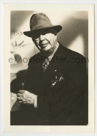 5y318 CHARLES COBURN signed deluxe 5x7 still '40s great close portrait wearing monocle & hat!