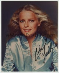 5y607 CHERYL LADD signed color 8x10 REPRO still '80s c/u of the beautiful Charlie's Angels star!