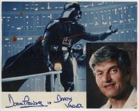 5y274 DAVID PROWSE signed color 8x10 publicity still '80s images as Darth Vader & as himself!