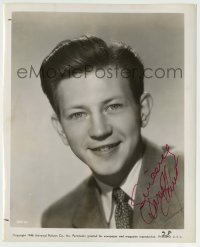 5y332 DONALD O'CONNOR signed 8.25x10 still '48 super young smiling portrait in suit & tie!