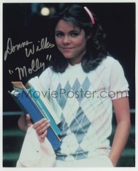 5y615 DONNA WILKES signed color 8x10 REPRO still '90s great smiling portrait as Molly from Angel!