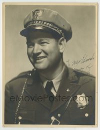 5y359 GEORGE STINSON signed 7.25x9.25 still '36 his only role as The Singing Cop in Crash Donovan!