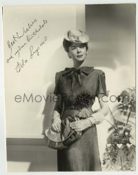 5y370 IDA LUPINO signed 7.5x9.25 still '44 modeling smart silk outfit w/accessories by Henry Waxman!