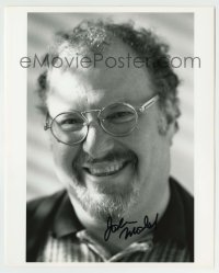 5y793 JOSH MOSTEL signed 8x10 REPRO still '90s head & shoulders smiling portrait with glasses!