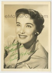 5y402 JULIE ADAMS signed 5x7 still '50s smiling portrait, she's best remembered from Creature!