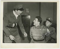 5y409 KIRK ALYN signed chapter 1 8.25x10 still '52 great close up from the Blackhawk serial!