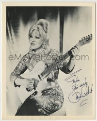 5y820 MAE WEST signed 8x10 REPRO still '60s great portrait in cool outfit & playing guitar!