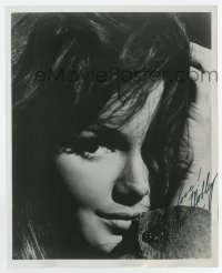 5y827 MARY ANN MOBLEY signed 8x10 REPRO still '80s sexy super c/u with hair over her eye!