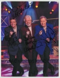5y201 OSMONDS signed color 8.5x11 REPRO still '00s Jay, Wayne & Merrill performing on stage!