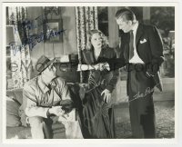 5y841 OUT OF THE PAST signed 8x10 REPRO still '80s by BOTH Robert Mitchum AND Jane Greer!