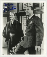 5y851 RED BUTTONS signed 8x10 REPRO still '80s in his Oscar-winning role from Sayonara with Brando!