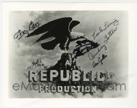 5y852 REPUBLIC PICTURES signed 8x10 REPRO still '80s by Ann Gillis, Audrey Totter, Teala Loring +2!