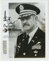 5y457 SEAN CONNERY signed 8x10 still '87 great portrait in uniform from The Presidio!