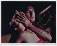 5y698 SHIRLEY KNIGHT signed color 8x10 REPRO still '80s c/u with Paul Newman in Sweet Bird of Youth!