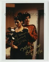 5y700 STAR TREK: THE NEXT GENERATION signed color 8x10 REPRO still '96 by BOTH Sirtis AND Barrett!