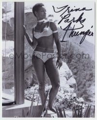 5y876 TRINA PARKS signed 8x10 REPRO still '80s sexy portrait as Thumper in Diamonds Are Forever!