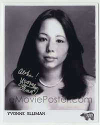 5y480 YVONNE ELLIMAN signed 8x10 publicity still '00s the pretty Broadway actress w/bare shoulders!