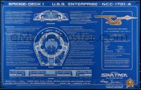 5y209 HERMAN ZIMMERMAN signed 23x35 commercial poster '92 the Star Trek production designer!