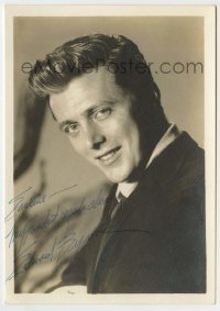 5y336 EDD BYRNES signed deluxe 5x7 still '50s youthful smiling portrait of the 77 Sunset Strip star!