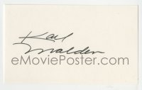 5y567 KARL MALDEN signed 3x5 index card '80s includes a repro it can be matted & framed with!