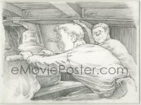 5y054 ALEX TAVOULARIS signed 9x12 original pencil drawing '05 from Charlie & the Chocolate Factory!