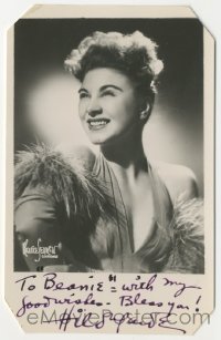 5y513 HILDEGARDE signed 4x5 fan photo '30s sexy portrait of the singer by Maurice Seymour!