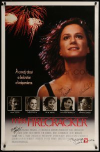 5y239 MISS FIRECRACKER signed 1sh '89 by Mary Steenburgen, Woodard, Schlamme, AND Frank Perry!
