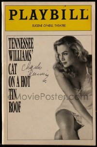 5y501 CHARLES DURNING signed playbill '90 on Broadway in Tennessee Williams' Cat on a Hot Tin Roof!