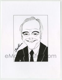 5y067 JACK LEMMON signed 9x11 art print '80s on a repro of a cool art caricature!
