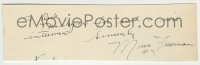 5y538 MONA FREEMAN signed 3x9 cut letter '51 includes a 5x7 photo it could be framed with!