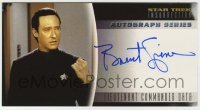 5y521 BRENT SPINER signed 3x5 trading card '98 he was Lt. Cmdr. Data in Star Trek: Insurrection!