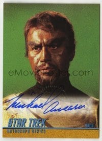 5y524 MICHAEL ANSARA signed trading card '99 from the limited edition Star Trek autograph set!