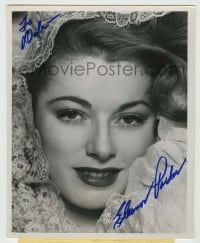 5y338 ELEANOR PARKER signed 8x10 still '46 super c/u soon to appear in Of Human Bondage by Welborne