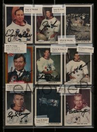 5y057 NASA ASTRONAUTS set of 26 signed trading cards '90s Neil Armstrong, Aldrin, Shepard & more!
