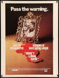 5z415 DON'T LOOK NOW 30x40 '74 Julie Christie, Donald Sutherland, directed by Nicolas Roeg!