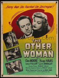 5z471 OTHER WOMAN 30x40 '54 Hugo Haas directs & stars w/sexy bad girl Cleo Moore!