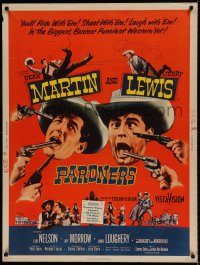 5z472 PARDNERS style Y 30x40 '56 great full-length image of cowboys Jerry Lewis & Dean Martin!