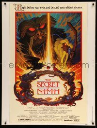 5z485 SECRET OF NIMH 30x40 '82 Don Bluth, cool mouse fantasy cartoon artwork by Tim Hildebrandt!