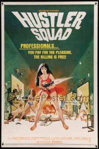 5z277 HUSTLER SQUAD 40x60 '76 sexiest killer babes, you pay for the pleasure, the killing is free!