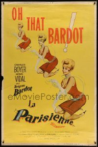 5z283 LA PARISIENNE style Y 40x60 '58 oh that sexy Brigitte Bardot, three great artwork images!